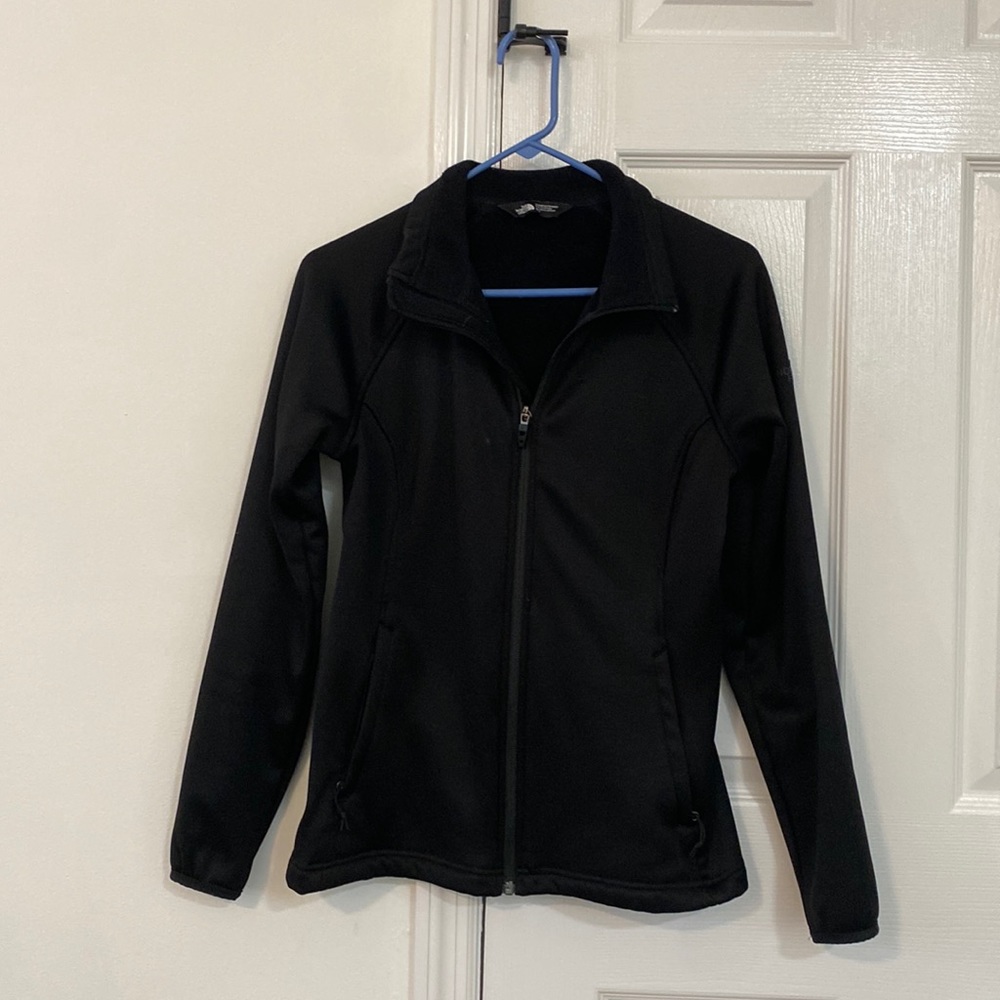 North Face black woman’s zip up